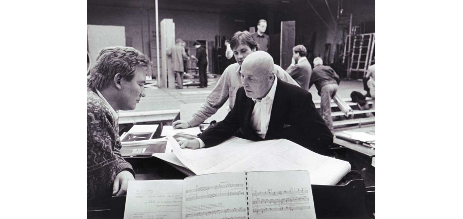 Hans Werner Henze bei Proben zu "Das verratene Meer" © kranichphoto
