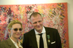Cate Blanchett und Thomas Ostermeier in der französischen Botschaft
