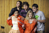 Nichts (vlnr: Simin Soraya, Elena Schmidt, Jonas Anders, Anna Döing, Marian Kindermann) | Foto: Sebastian Hoppe