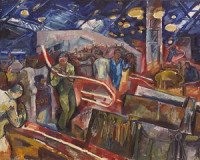 Künstler: Raymond Rochette / Titel: Laminoirs: le train fil ; face ouest. |