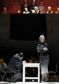TURANDOT | Marco Berti as Calaf, Lise Lindstrom as Turandot | The pictures are protected by copyright. Photographer: Bettina Stöß / stage picture 2008 | Bettina Stöß / stage picture TURANDOT | Marco Berti as Calaf, Lise Lindstrom as Turandot | The pictures are protected by copyright. Photographer: Bettina Stöß / stage picture 2008 | Bettina Stöß / stage picture
