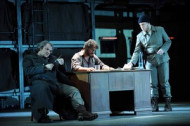OTELLO | Zeljko Lucic als Jago, José Cura als Othello, Lucas Harbour als Herold | The pictures are protected by copyright. Photographer: Barbara Aumüller | OTELLO | Zeljko Lucic als Jago, José Cura als Othello, Lucas Harbour als Herold | The pictures are protected by copyright. Photographer: Barbara Aumüller |